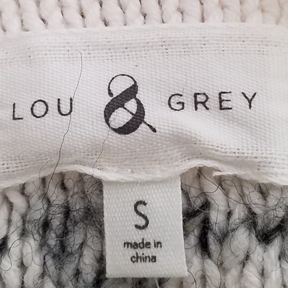 Lou & Grey Womens Size Small Fringe Out Long Sleeve Mock Neck Pullover Sweater - Picture 3 of 6